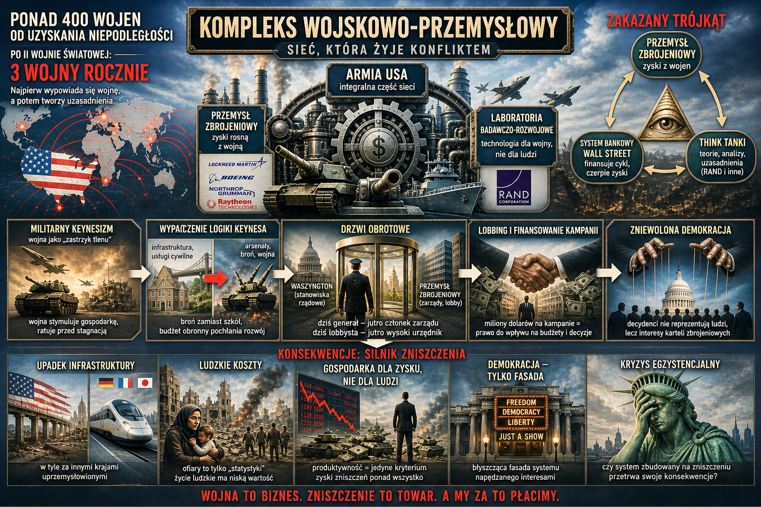 Jak establishment wojskowy pochania amerykask demokracj